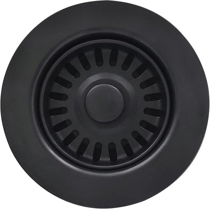 Black Polymer Drain Kitchen Sink Drain Assembly