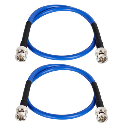 XRDS -RF 12G SDI Cable 2FT 2PCS, SDI Video Cables 3G/6G/12G 75ohm BNC Male Cable Supports HD-SDI/3G/6G-SDI/4K/8K for Video Security Camera Converter