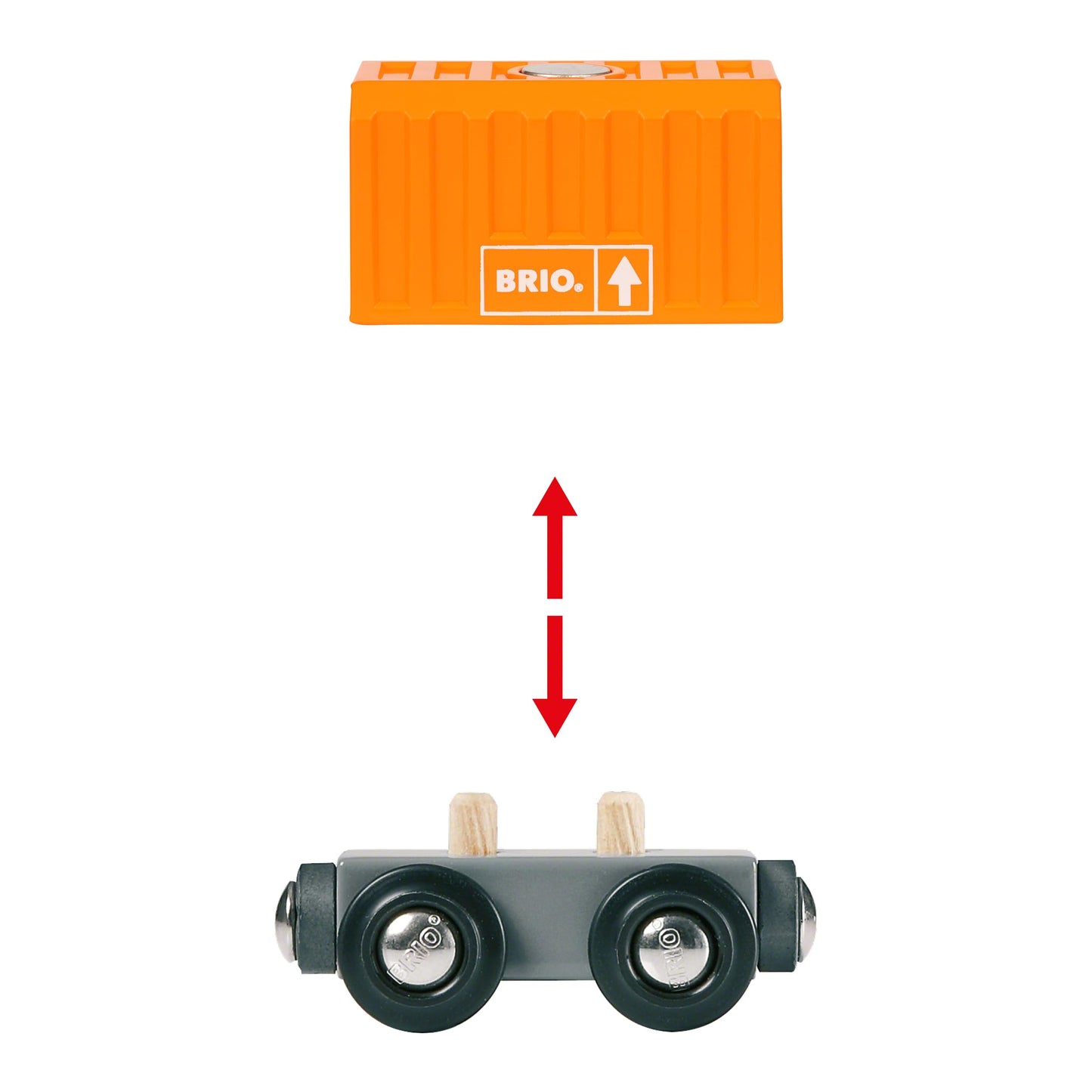 BRIO 33982 Three-Wagon Cargo Train - Kid-Friendly Wooden Toy Train | Engaging Play Experience | Compatible with All Railway Tracks | Ideal for Kids Age 3 & Up | FSC-Certified Materials