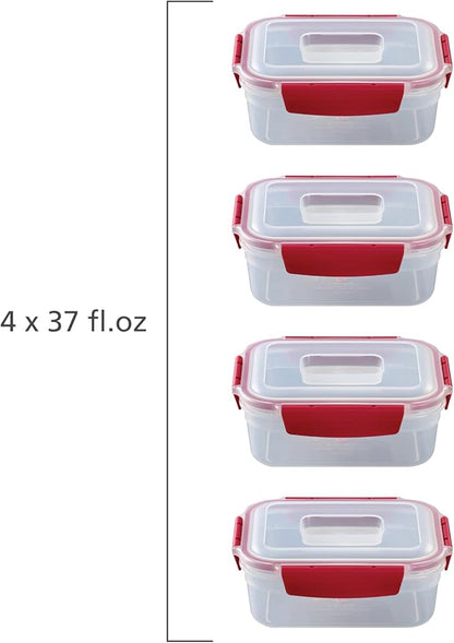 Joseph Joseph Nest Lock 8-piece Plastic BPA Free Food Storage Container Set