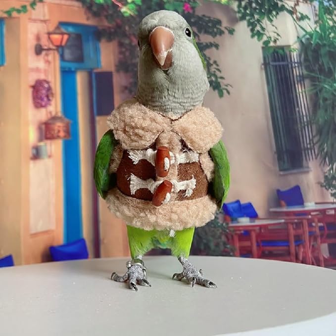 Bird Diaper Flight Suit Parrot Costume pet Animal Costume, Applicable to Birds and Parrots Warm Supplies. (4XL)