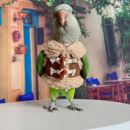 Bird Diaper Flight Suit Parrot Costume pet Animal Costume, Applicable to Birds and Parrots Warm Supplies. (L)