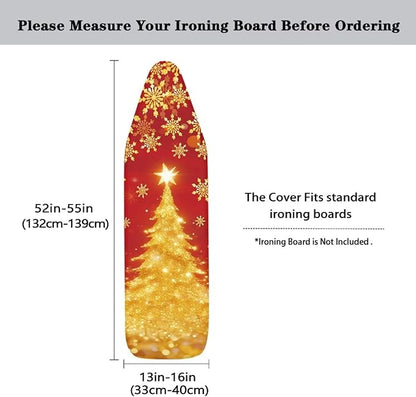 Christmas Tree Print Ironing Board Cover Protector Snowflake Print Ironing