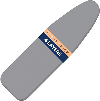 Ironing Board Cover and Pad, 4 Layers Extra Thick Heavy Duty Padded Cover