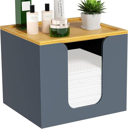 VITVITI Disposable Face Towel Holder Box, Acrylic Facial Towel Container