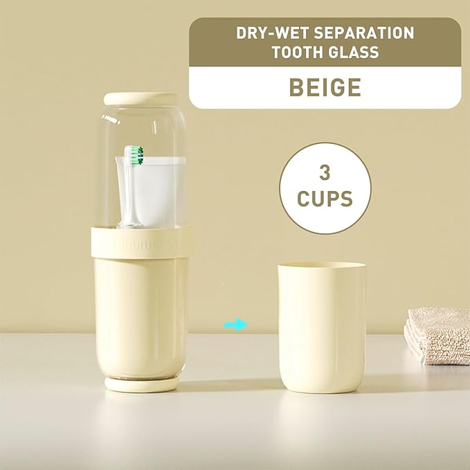 Toothbrush Cup with Cover, Travel Toothbrush Case Portable Toothbrush Holder