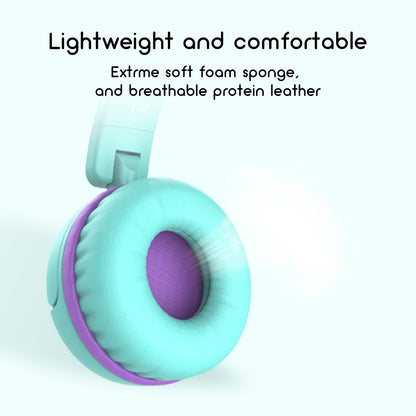 IMYB V1 Kids Headphones, Wired Stereo Foldable Tangle-Free 3.5mm Adjustable On-Ear Headphones for Kids for School/Toddlers/Childrens/Teens/Boys/Girls/Ipad/Tablet/Kindle/Phones/Travel/Plane (Green)