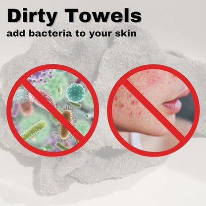 Large Disposable Face Towels, Facial Wipes, Super Soft and Thick Shaving Face