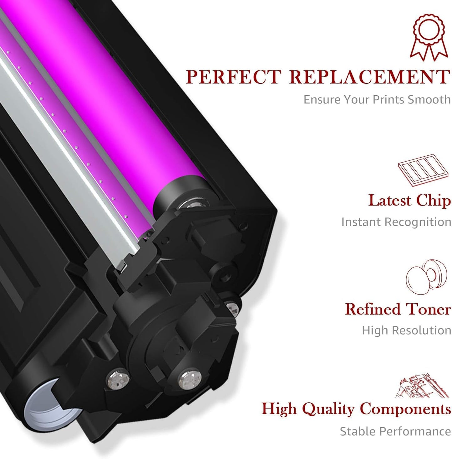 Toner Kingdom Compatible Toner Cartridge Replacement for Canon Cartridge 054 Set 054H for Canon MF641CW Color ImageClass MF644Cdw MF642Cdw LBP622Cdw - (Black, Cyan, Magenta, Yellow)