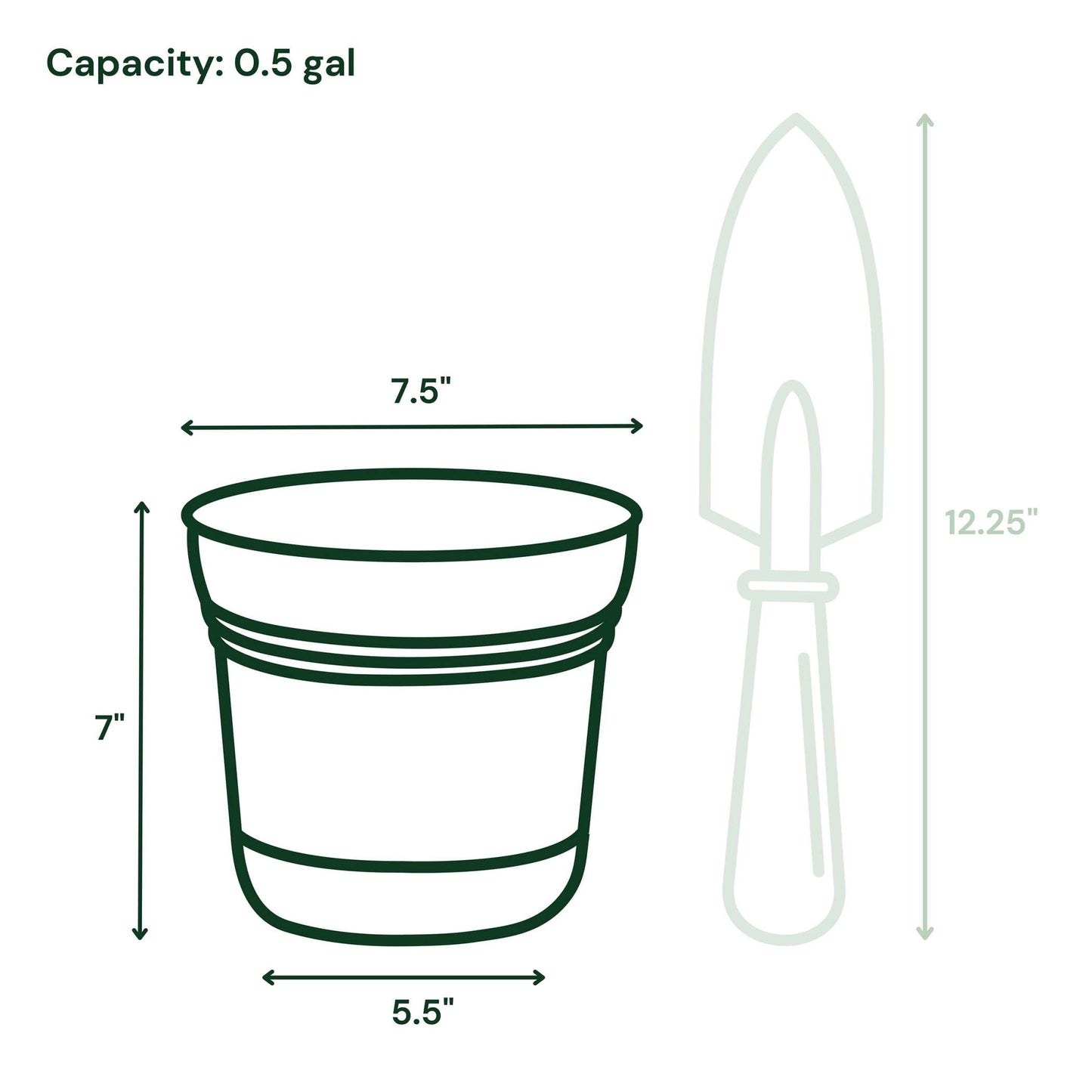Bloem Saturn 7" Round Plastic Planter - Indoor/Outdoor, Snap-in Saucer & Drainage Holes, Bermuda Teal