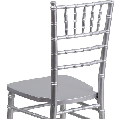 Flash Furniture HERCULES Series Silver Wood Chiavari Chair