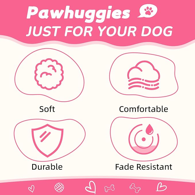 Rose Pink Dog Collar for Medium Size Dog, Breathable, Anti-Odor & Soft, Comfortable for Sensitive Skin Puppies, 90% Bamboo Rayon, Adjustable Quick-Release Buckle Pet Collar for Medium Breeds