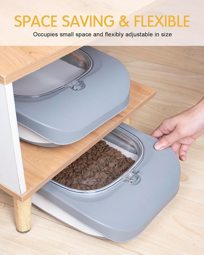 13 Lbs Dog Food Container, Collapsible Dog Food Storage Container