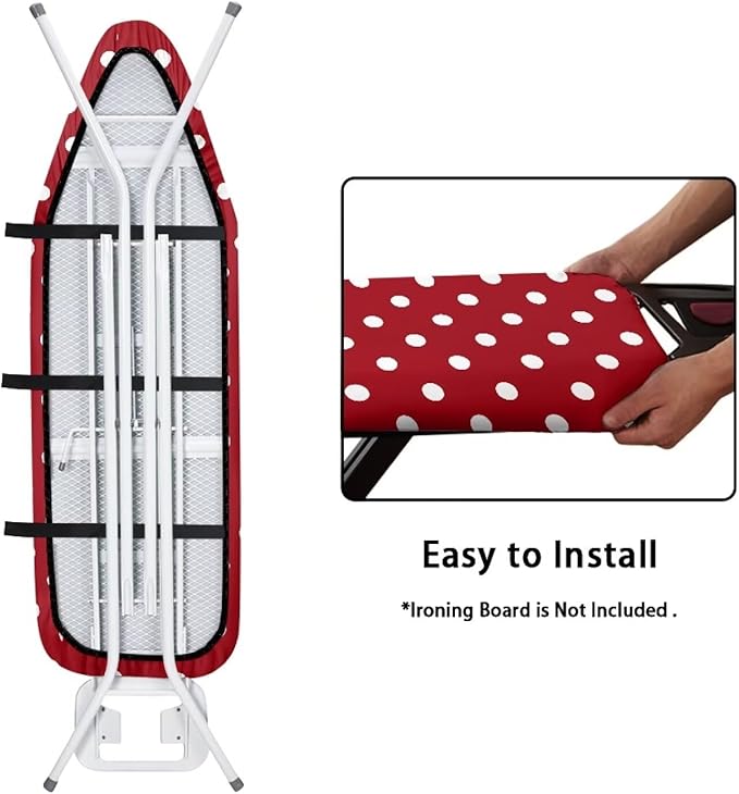 Polka Dots Ironing Board Cover and Pad Modern Design Standard Size Iron Pads