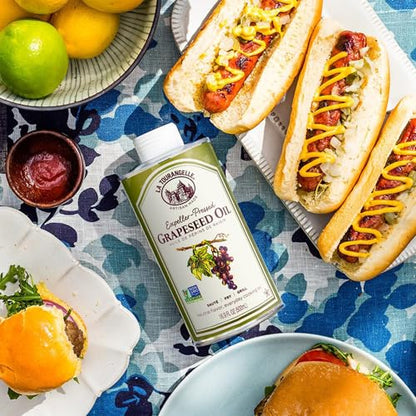 La Tourangelle, Organic Canola Oil, Expeller-Pressed Non-GMO Canola Seeds, Pesticide and Chemical Free, High Heat Neutral Cooking Oil, 16.9 Fl Oz