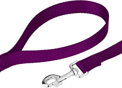 Country Brook Petz - Everyday Nylon Dog Collar and Leash - 10+ Cool Colors (3/8 Inch, 2XS, Purple)