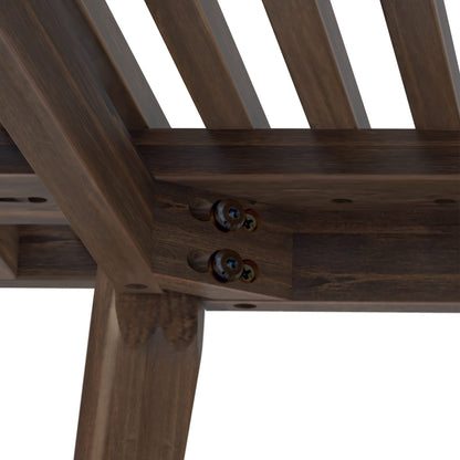 Plank+Beam Entryway Bench, Wooden End of Bed Bench for Bedroom, Mid-Century Modern Square Bench for Hallway, Living Room, Indoor, Porch, 56.25", Walnut