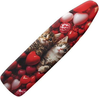 Hearts Cat Ironing Board Cover Heavy Duty Thick Padding Iron Board Covers