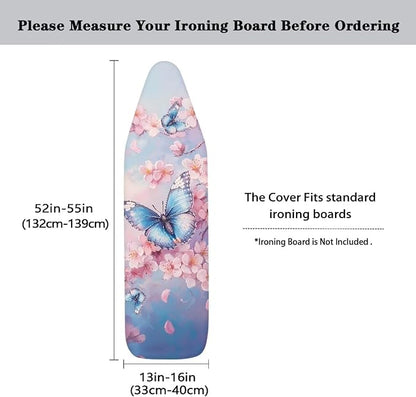 Cherry Blossom Butterfly Padding Ironing Board Covers Easy to Install Stain