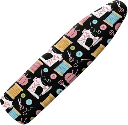 Sewing Machine Patterns Ironing Board Cover Premium Polyester, Fits Full Size