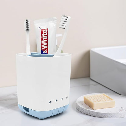 Toothbrush Holder for Bathroom, Plastic Detachable for Easy Cleaning