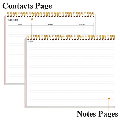 Weekly Productivity Dashboard - 8.5" x 11" Dashboard Desk Notepad Has 6 Focus Areas to List Tasks for Goals, Projects, Clients, Academic or Meal-Organize Your Daily Work Efficiently, 54 Weeks, Light Pink