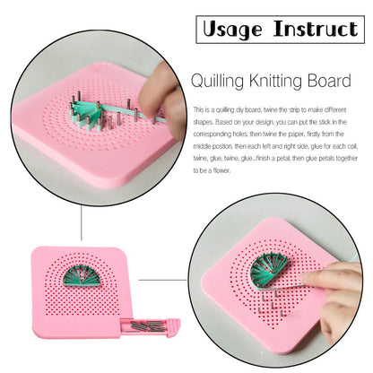 IMISNO Paper Quilling Kits - All-in-One Quilling Tools Supplies,Paper Crimper,DIY Crafts Quilling Paper Strips for Beginners to Advanced Users, Teaching with Manual