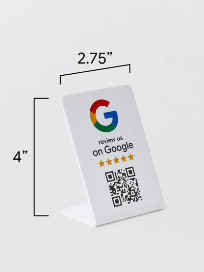 ProsperQR - Google Review Stand - NFC & QR Code, Easy Setup, For All Businesses (3-Pack)