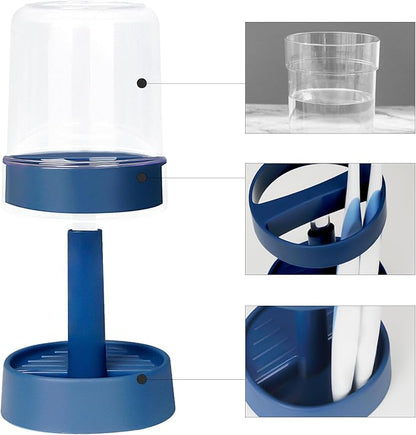 Toothbrush Holder for Bathroom, Height Adjustable Toothbrush Holder Stand