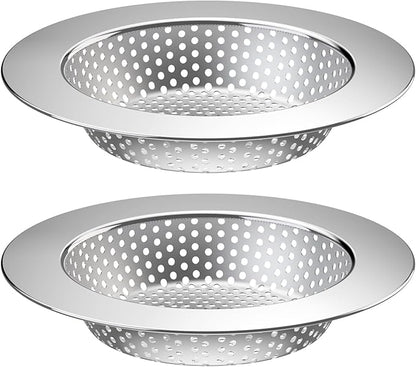 2PCS Kitchen Sink Drain Strainer/Catcher/Basket/Cover/Filter/Trap/Screen