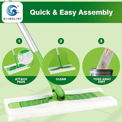 GLIMGLINT Dry Sweeping Cloths Pads Compatible