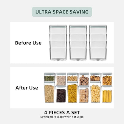 8-Piece Set of Pop Airtight Food Storage Containers
