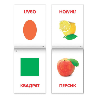 Doman Method Flashcard Russian Book Set for Learning Set - 8 Topics from Farm Animals to Alphabet - Карточки Домана - Книги на Русском Языке