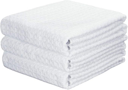 Waffle Weave Kitchen Towels Thick Microfiber Dish Drying Towels Absorbent Tea