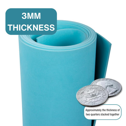 LotusFoam EVA Foam Sheet 3mm – 44"x 85" Craft Foam for Cosplay, Costumes & DIY, High Density 130 kg/m3, Heat Shapeable, Paintable, 35 Colors (Pecan) - Pecan
