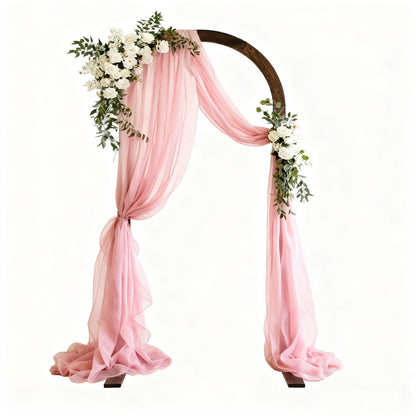 HeyMate 6.98FT Wood Arch, Wooden Wedding Arches for Ceremony, Wooden Arch Backdrop Stand for Proposal Wedding Party Scene, Birthday Party, Bridal Shower, Garden, Outdoor, Rustic Decorations