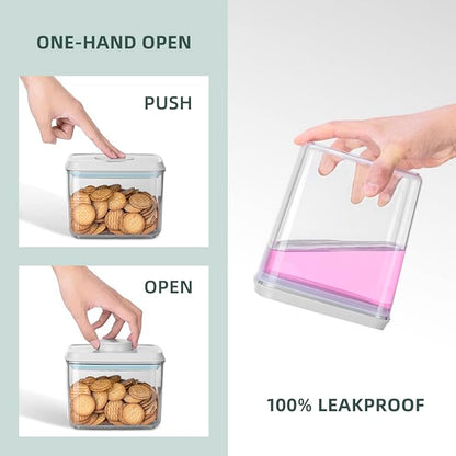 8-Piece Set of Pop Airtight Food Storage Containers
