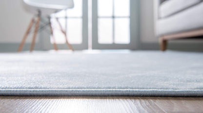 Rugs.com Geometric Kasbah Trellis Collection Rug – 3' X 5' Light Blue Low Pile Rug Perfect for Living Rooms, Large Dining Rooms, Open Floorplans