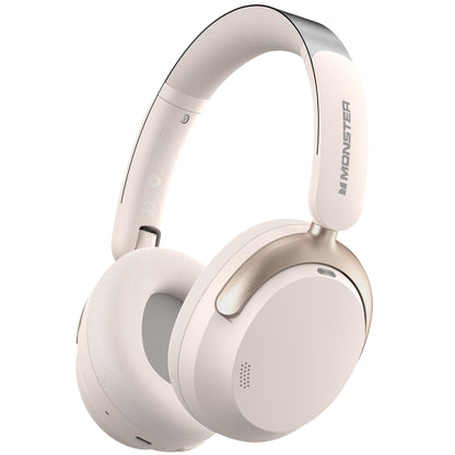 Monster Persona 3rd ANC Wireless Headphones, Noise Cancelling Headphones with Bluetooth 5.4, Foldable Lightweight Over Ear Headphone, Clear Talk, 70H Playtime, Dual Device Pairing, Comfort Fit, White