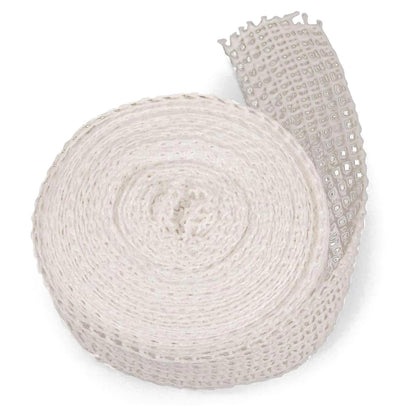 The Sausage Maker® 50ft Meat Netting Roll Size 8, Elastic Butchers Twine Cooking String Food Net For Pepperoni, Chorizo, USA Made, BPA Free Stretchable Poly-Cotton Mesh, 1.5-2.5" Dia