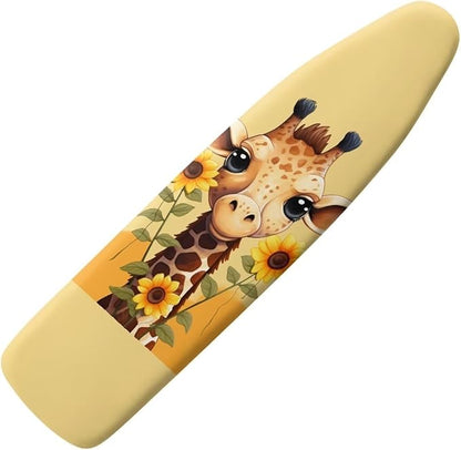 Sunflower Giraffe Ironing Board Cover and Pad 15 x 54 Non-Slip Thick Ironing