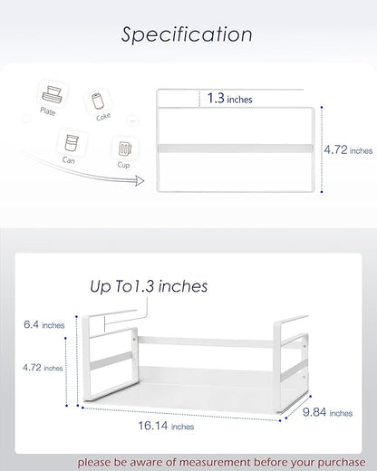 Nxconsu 2Pack Under Shelf Storage Basket Organizer Hanging Holder