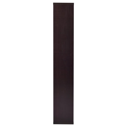 Coaster Home Furnishings - Theo - Wood - Geometric Bookshelf with Open Cubbies and Six Staggered Shelves - Home Office - 71-Inch - Cappuccino - 800264