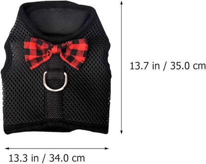 Pet Harness Vest with Breathable Mesh Chest Strap, Adjustable L Size (35-40Cm) for Small Animals – Rabbit, Guinea Pig, Squirrel Walking Harness Set for Safe Outdoor Training