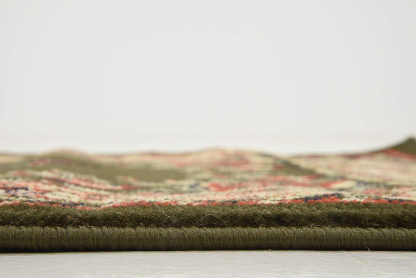 Unique Loom Reza Collection Traditional Persian Style Area Rug, 2 ft 7 in x 10 ft, Olive/Ivory
