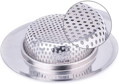 4.5 Inch Diameter Rim Heavy Duty Stainless Steel Kitchen Sink Basket Strainer