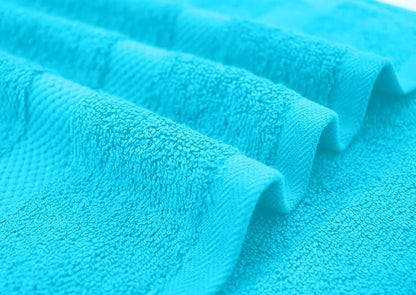 DAN RIVER Bath Towels Set of 4, 27 x 54 Inches, 100% Cotton, Larger & Lighter