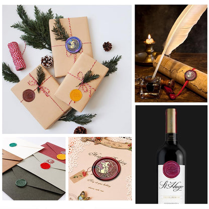 Wax Seal Kit for Witch Girl,Magic Girl Witch Sealing Wax Stamp for Halloween Christmas Invitations Letter Envelope Cards Crafts Gift Package Decoration