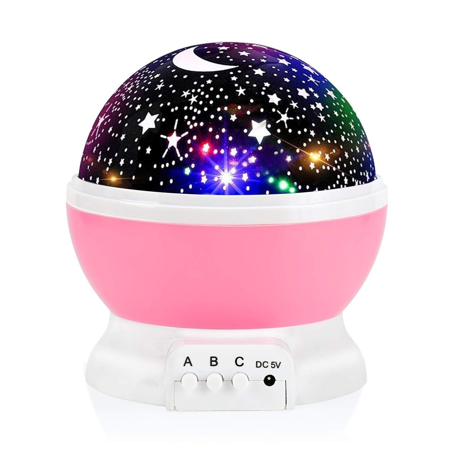 Night Light for Kids, Kids Night Light Nebula 360 Degree Rotation - 4 LED Bulbs 12 Light Color Star Projector Changing with USB Cable, Romantic Gifts for Men Women Children