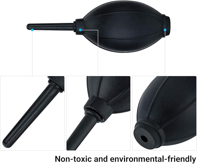 Soft Tip Silicone Super Air Blower Blaster Pump Dust Cleaner Include Micro